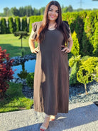 Muślinowa sukienka z falbankami i wiązaniem na plecach Stylowa XL