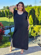 Muślinowa sukienka z falbankami i wiązaniem na plecach Stylowa XL