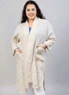 Narzutka lniana plus size z haftem – lekka i przewiewna narzutka XXL dla kobiet Stylowa XL