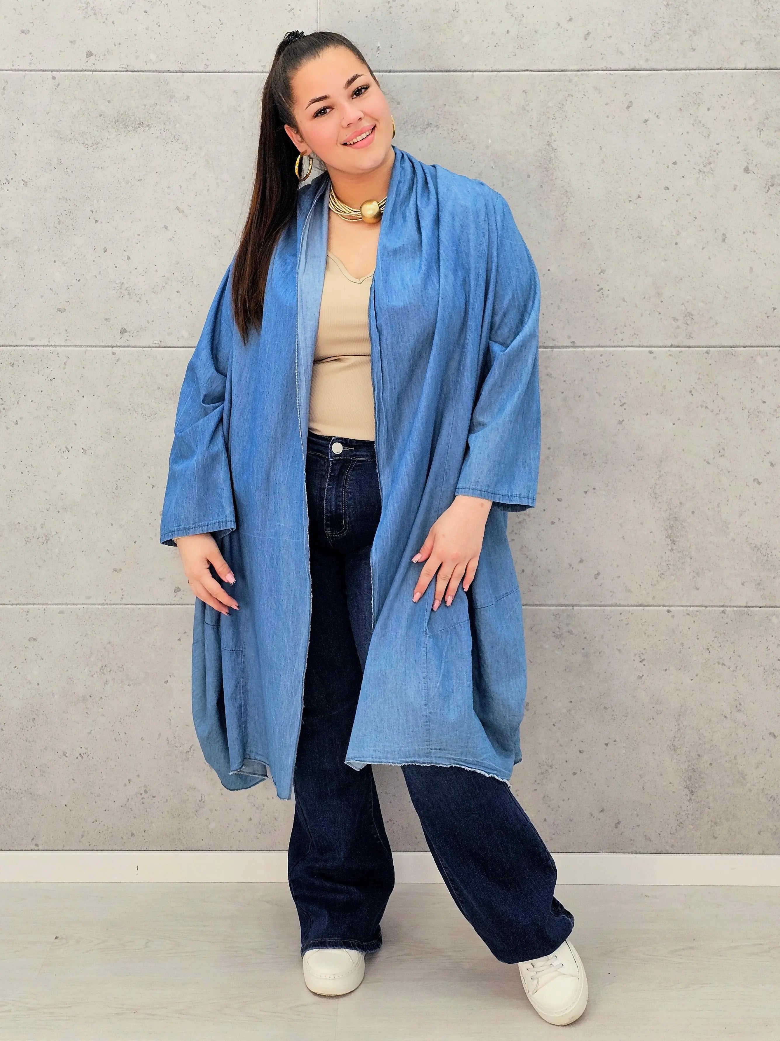 Narzutka oversize idealna dla kobiet XXL Stylowa XL