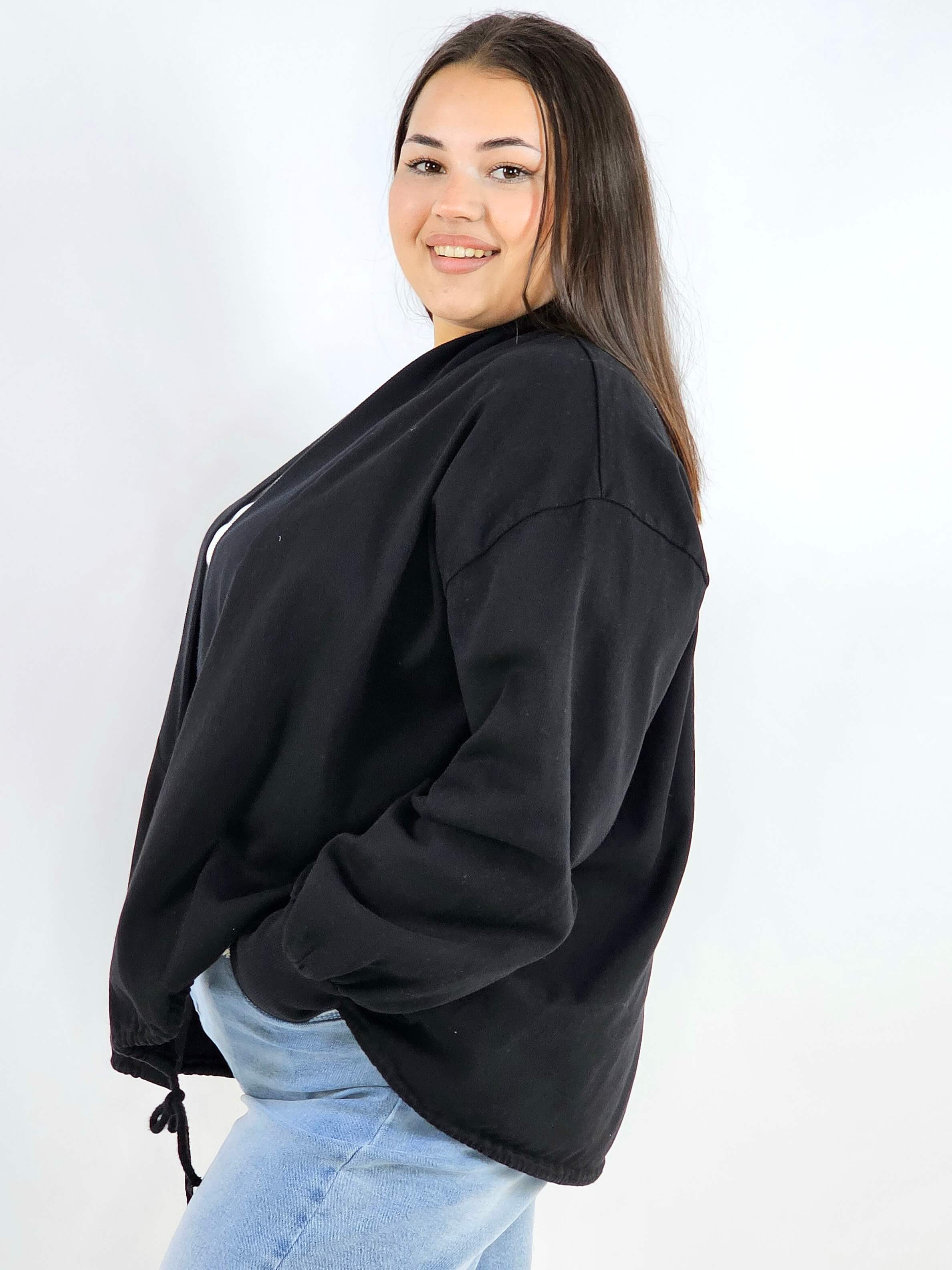 Narzutka plus size lekka oversize wiązana wygodna i stylowa Stylowa XL