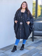 Oversize’owa parka z kapturem Stylowa XL