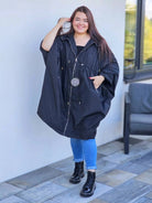 Oversize’owa parka z kapturem Stylowa XL