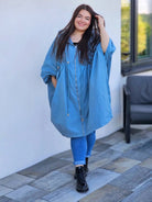 Oversize’owa parka z kapturem Stylowa XL