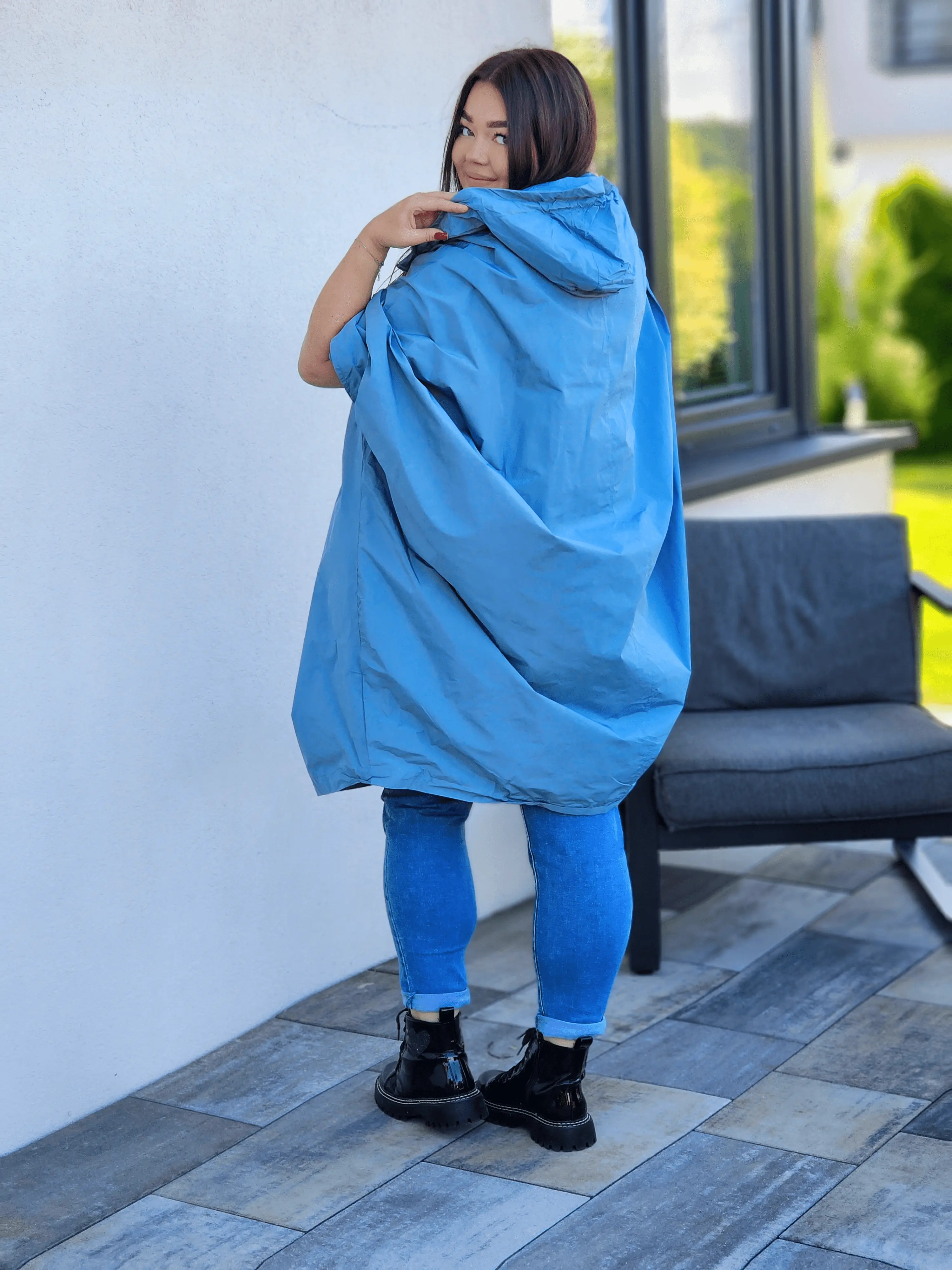 Oversize’owa parka z kapturem Stylowa XL