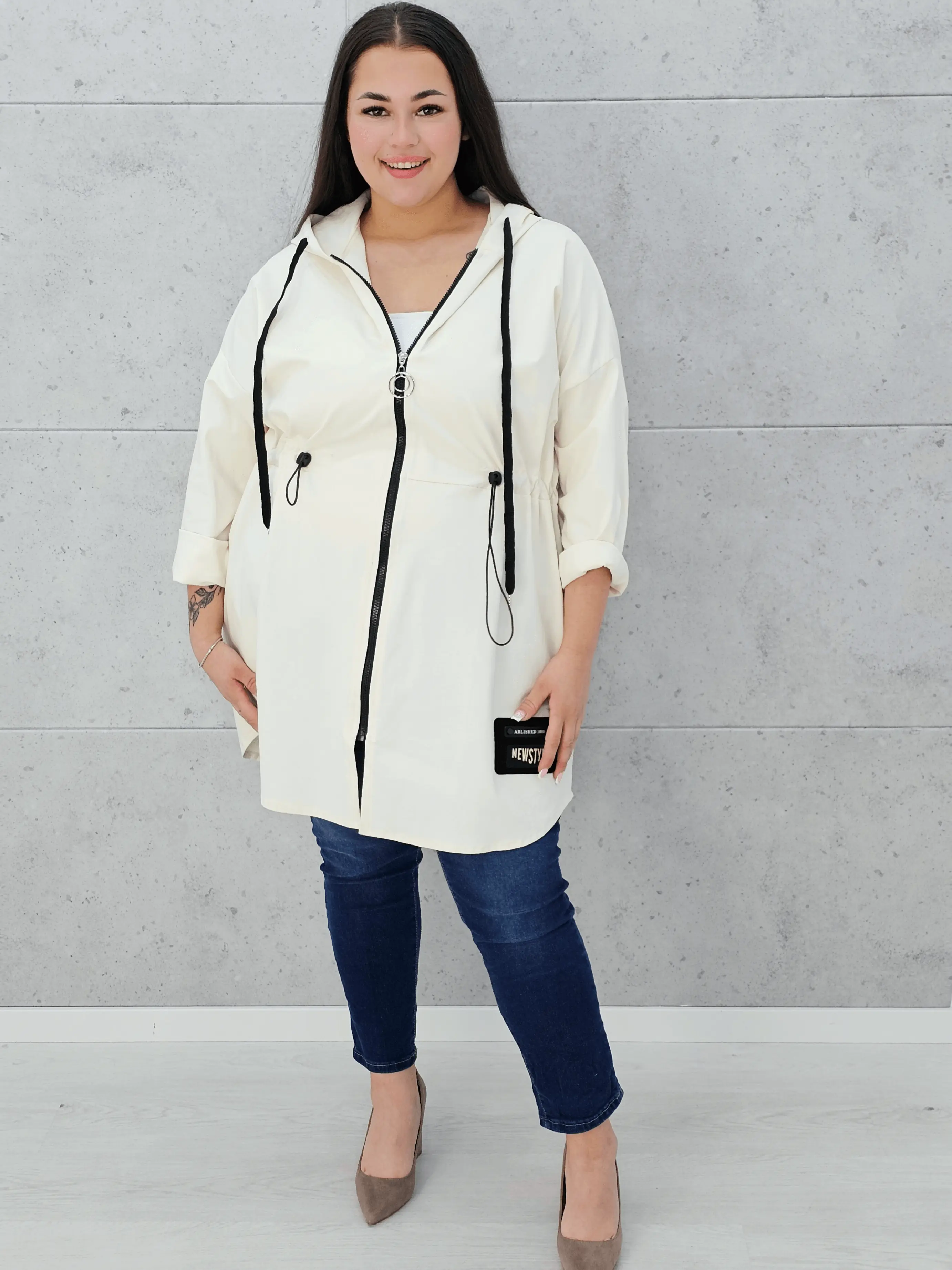 Parka z kapturem Stylowa XL