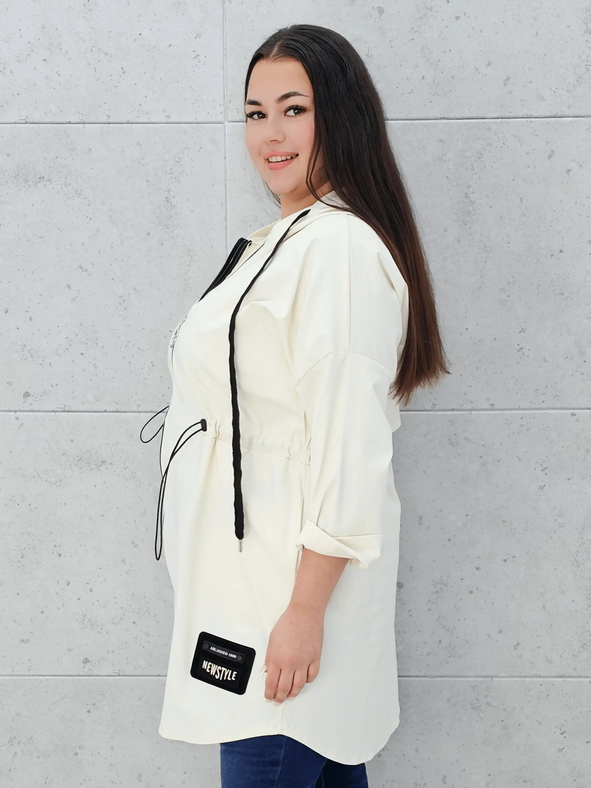 Parka z kapturem Stylowa XL