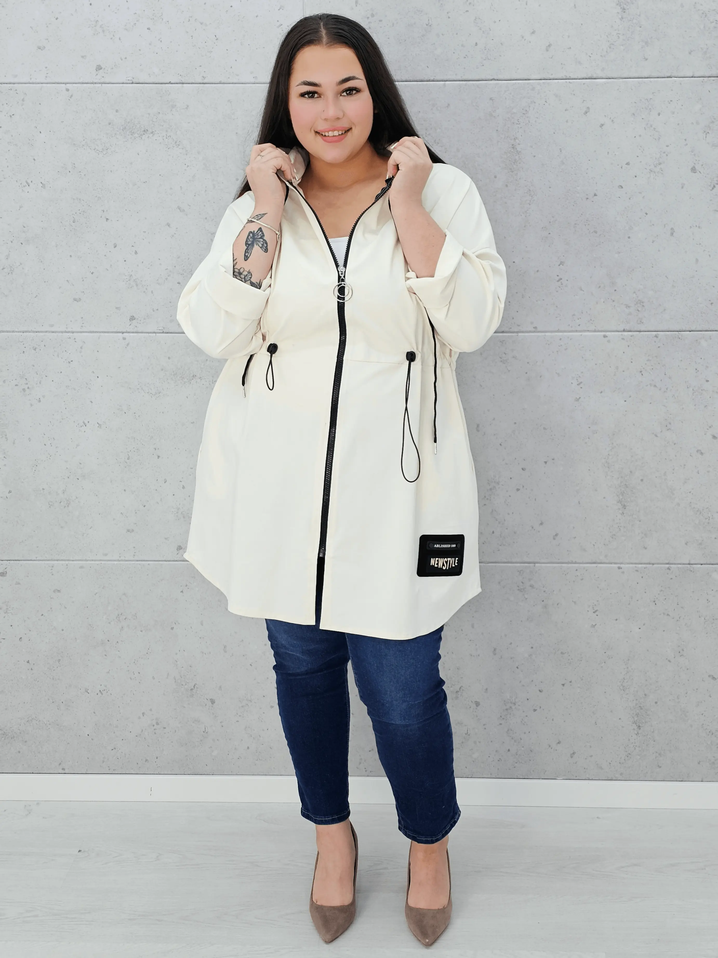Parka z kapturem Stylowa XL