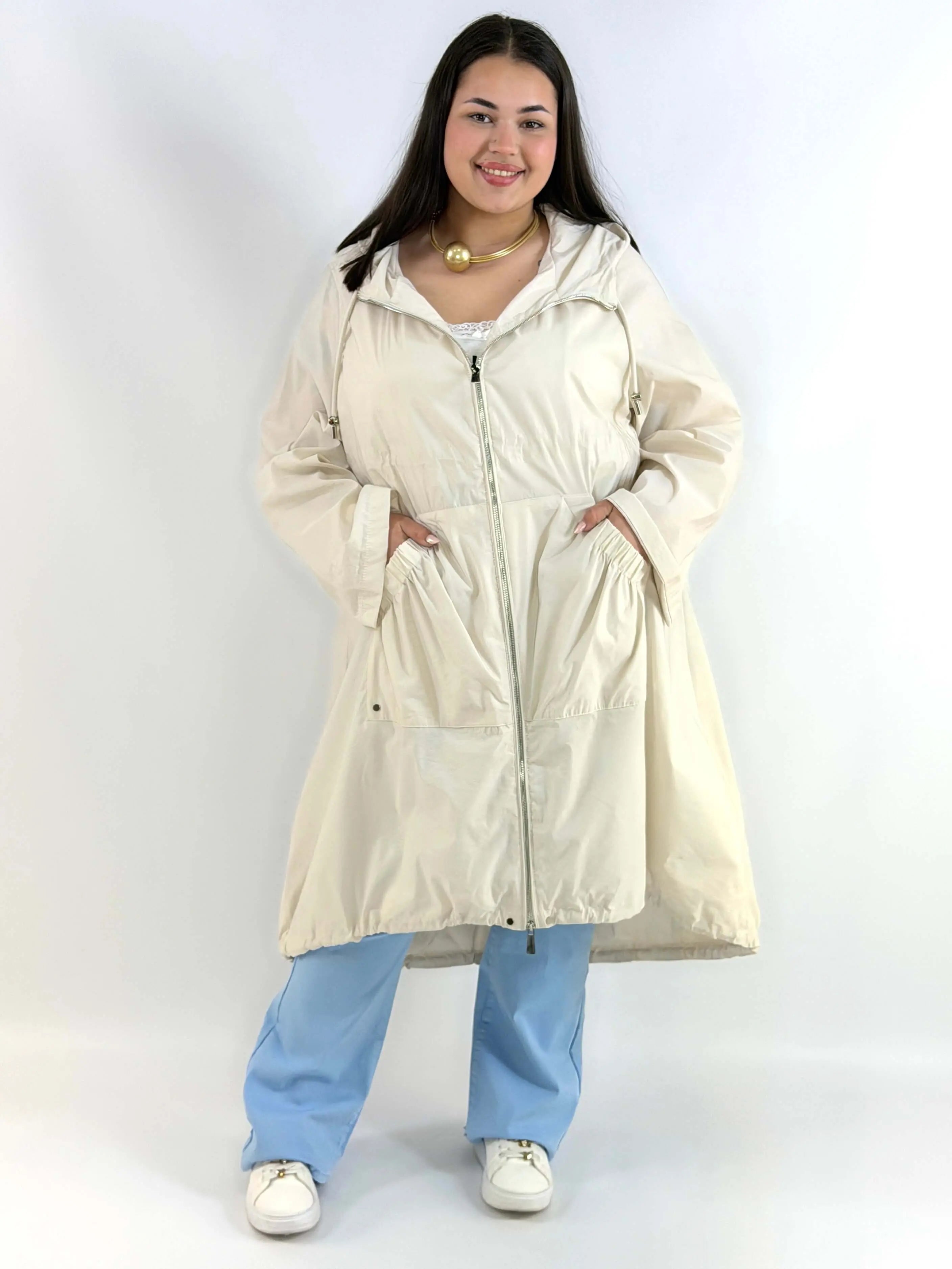 Parka  z kieszeniami Plus Size z Kieszeniami StylowaXL – Styl i Wygoda dla Kobiet XXL Stylowa XL