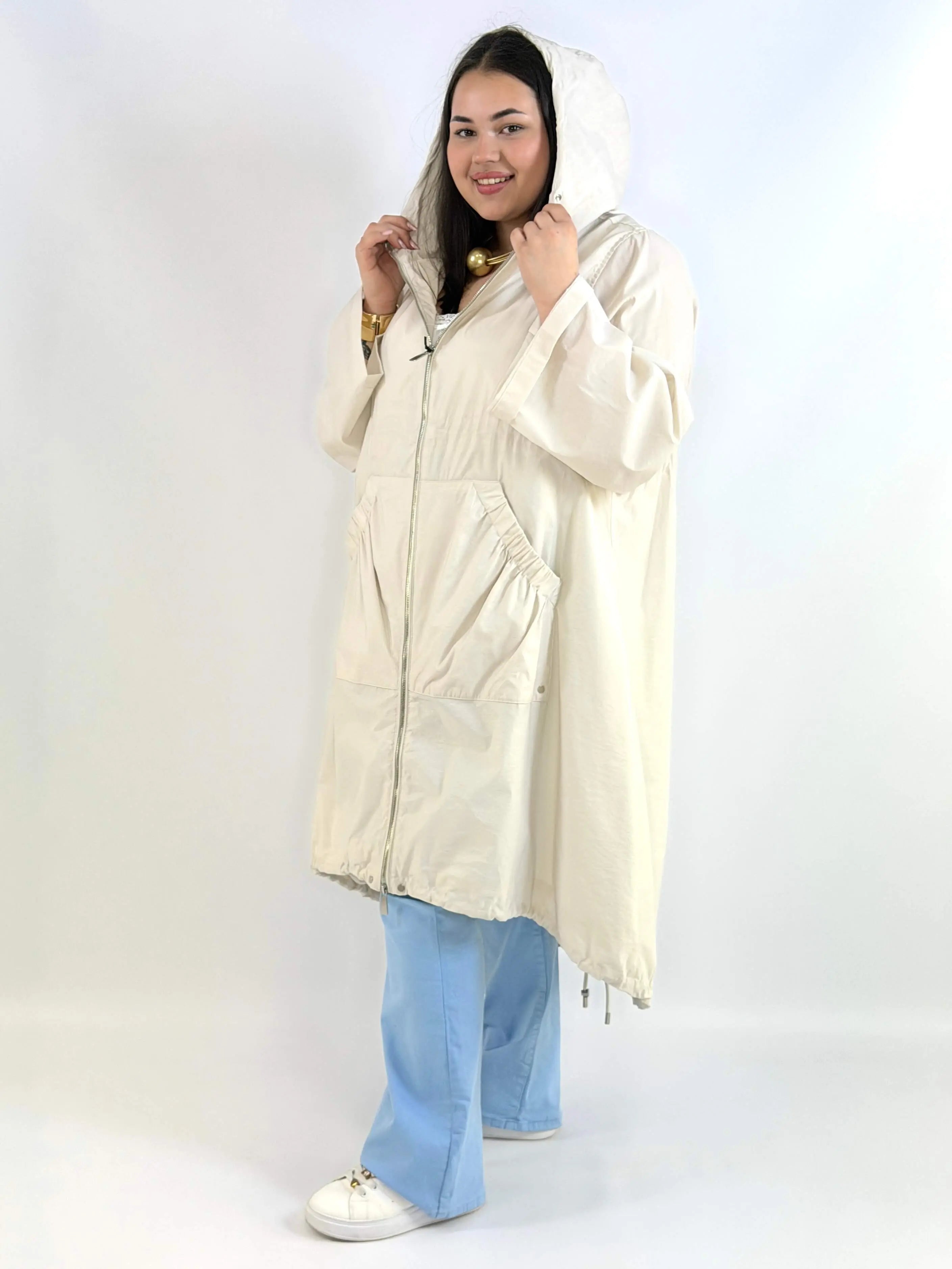 Parka  z kieszeniami Plus Size z Kieszeniami StylowaXL – Styl i Wygoda dla Kobiet XXL Stylowa XL