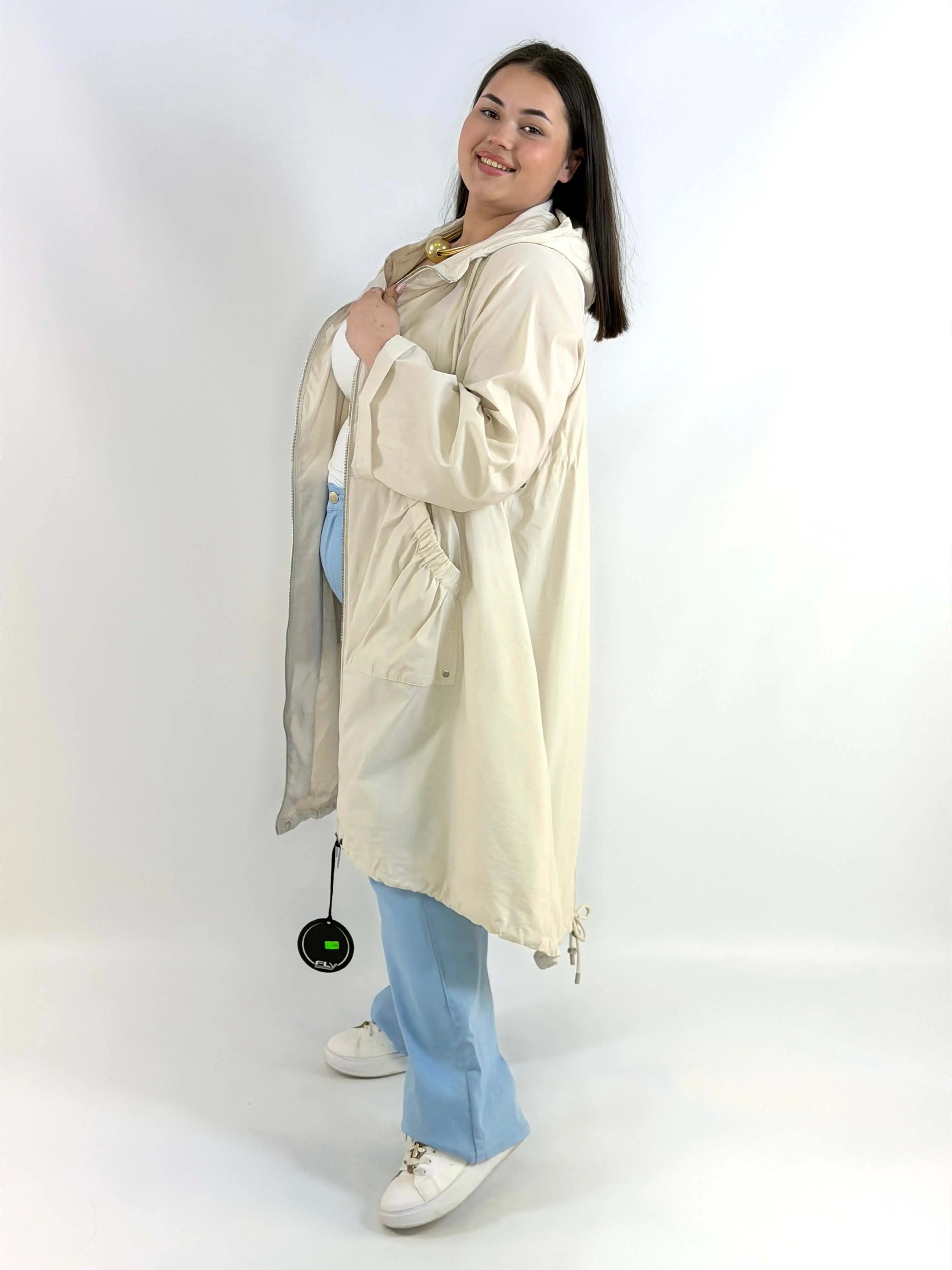 Parka  z kieszeniami Plus Size z Kieszeniami StylowaXL – Styl i Wygoda dla Kobiet XXL Stylowa XL