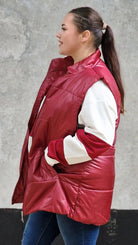 Pikowana kamizelka bez kaptura Stylowa XL