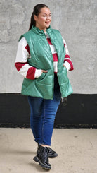 Pikowana kamizelka bez kaptura Stylowa XL