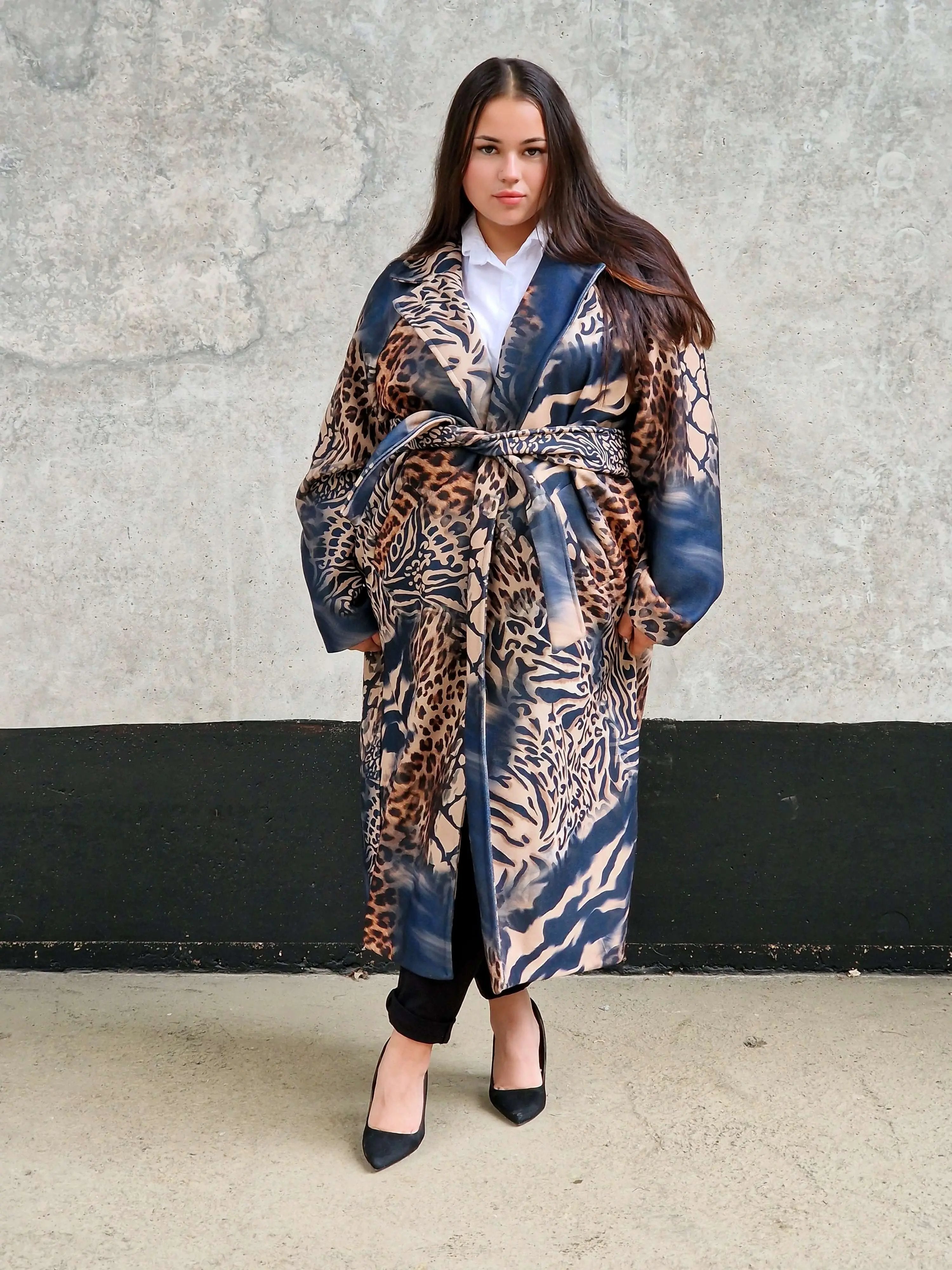 Płaszcz „Dzika Elegancja” Stylowa XL