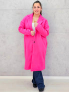 Płaszcz plus size o klasycznym kroju – elegancki model XXL dla kobiet Stylowa XL