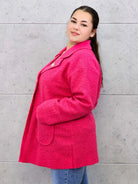 Płaszcz plus size z dużymi kieszeniami – miękki, stylowy, idealny na chłodniejsze dni Stylowa XL