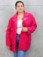 Płaszcz plus size z dużymi kieszeniami – miękki, stylowy, idealny na chłodniejsze dni Stylowa XL