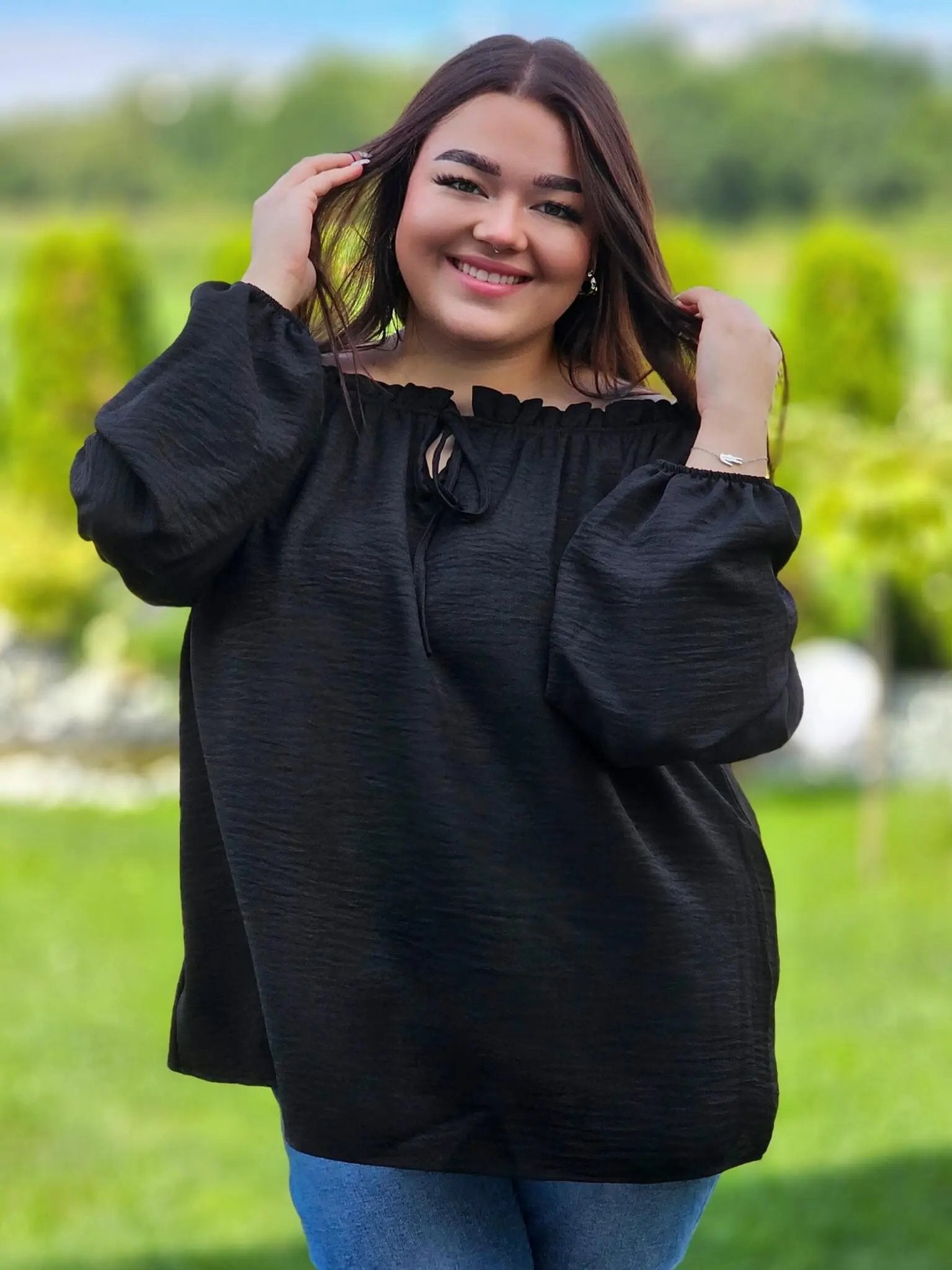 Romantyczna bluzka hiszpanka Stylowa XL