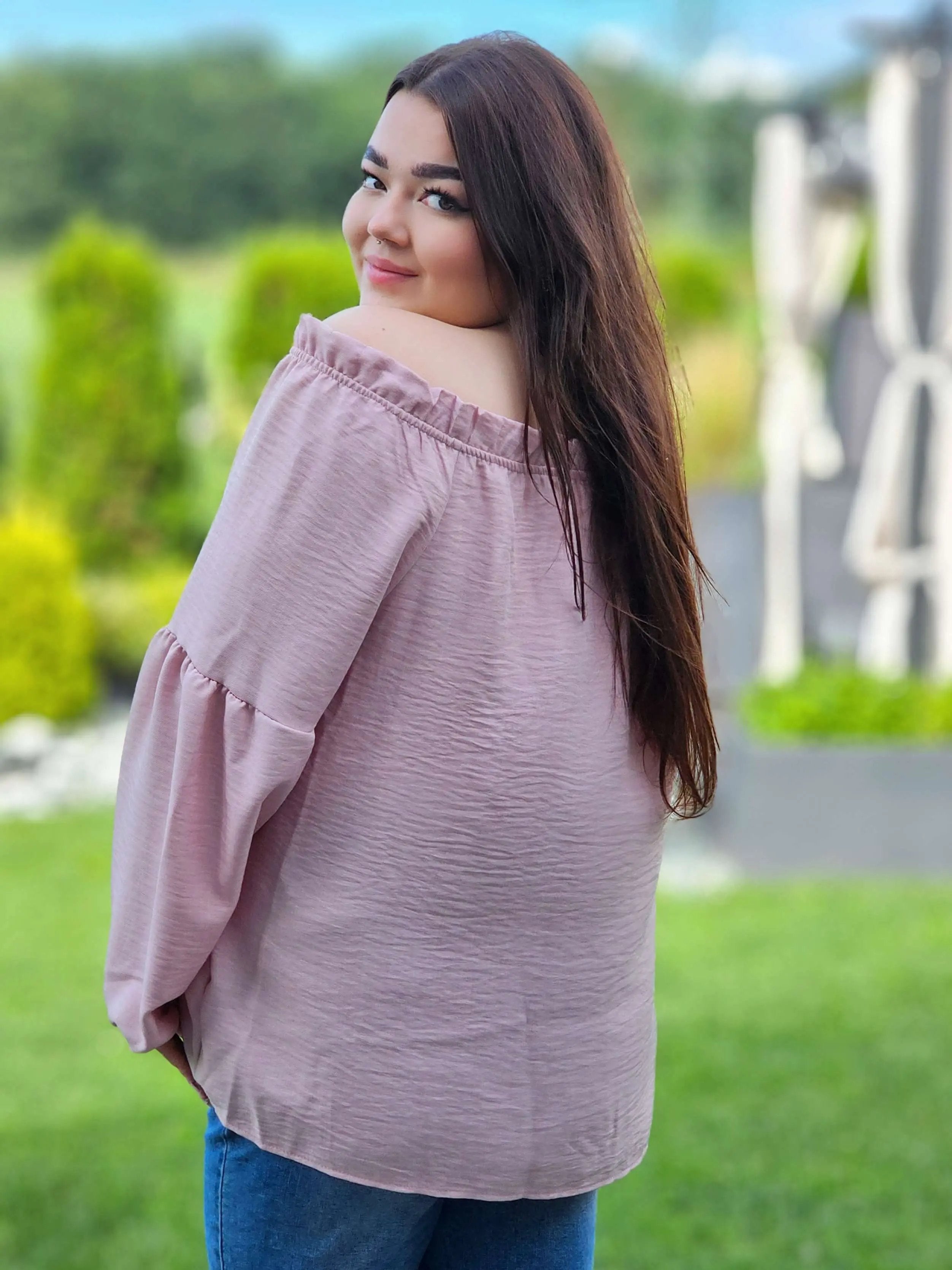 Romantyczna bluzka hiszpanka Stylowa XL