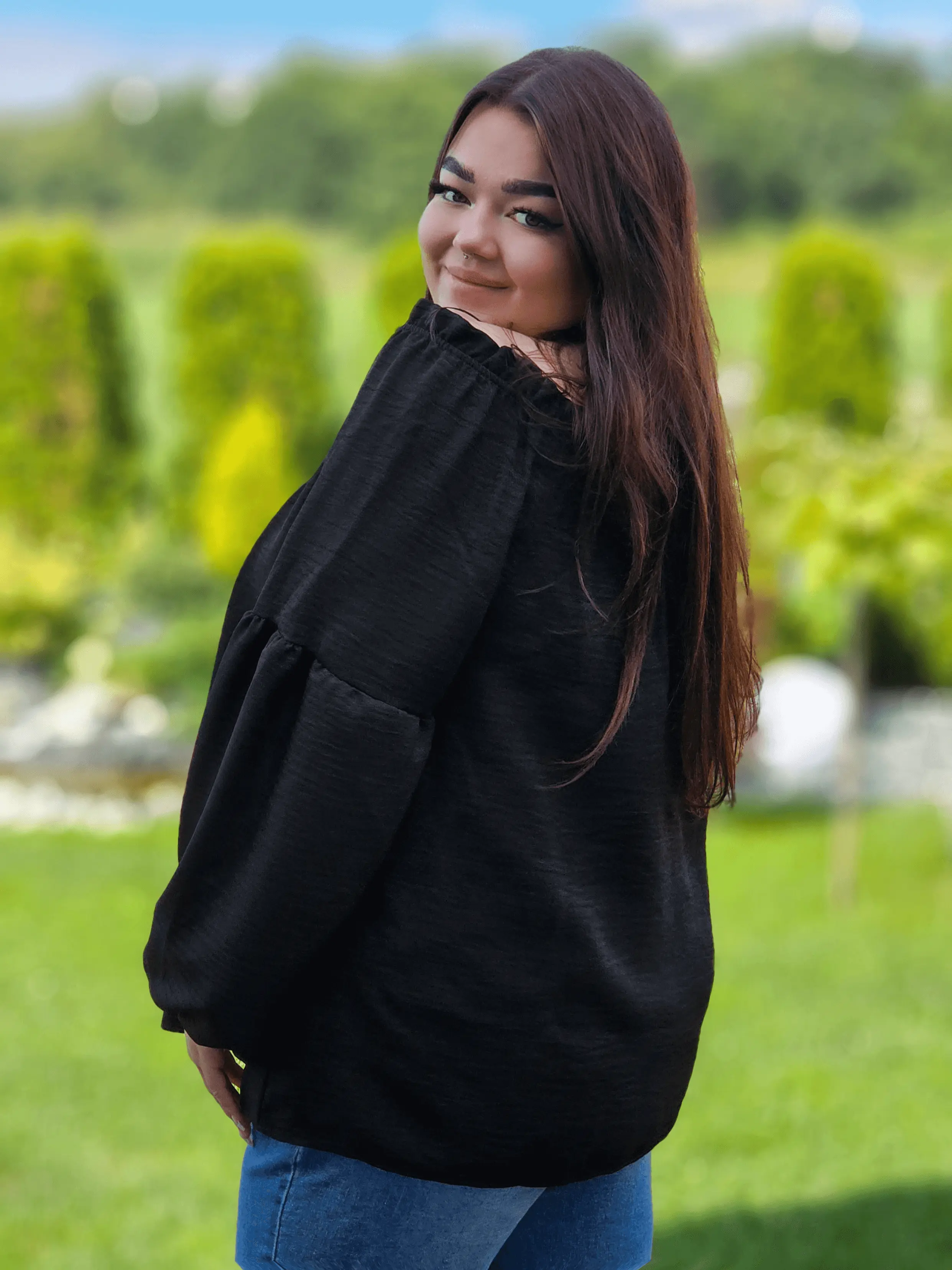 Romantyczna bluzka hiszpanka Stylowa XL