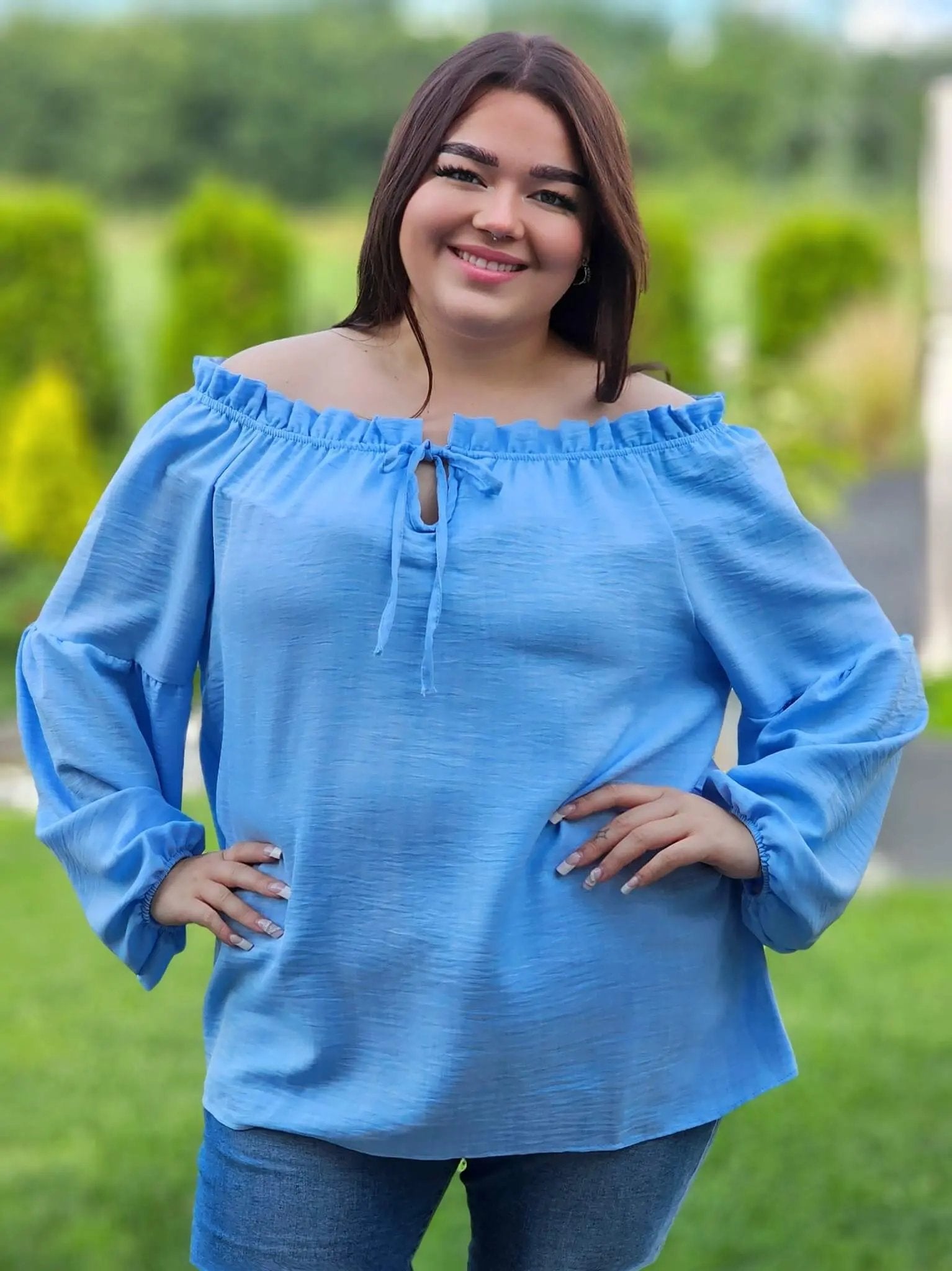 Romantyczna bluzka hiszpanka Stylowa XL