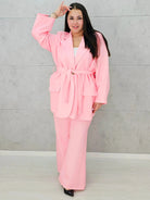 Różowy komplet Stylowa XL