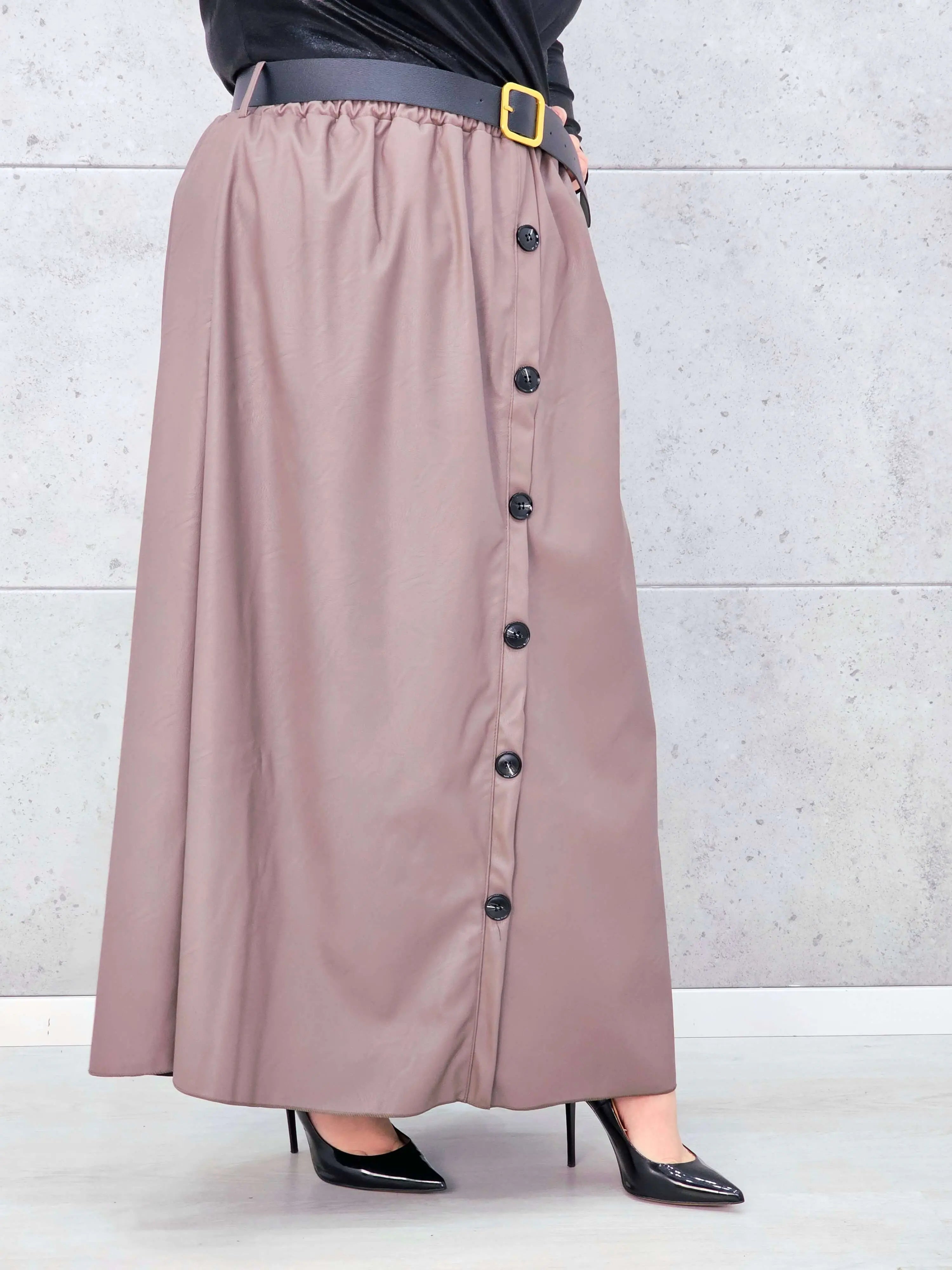 Spódnica Plus Size z Ekoskóry StylowaXL – Styl, Komfort i Kobiecy Detal dla Kobiet XXL Stylowa XL