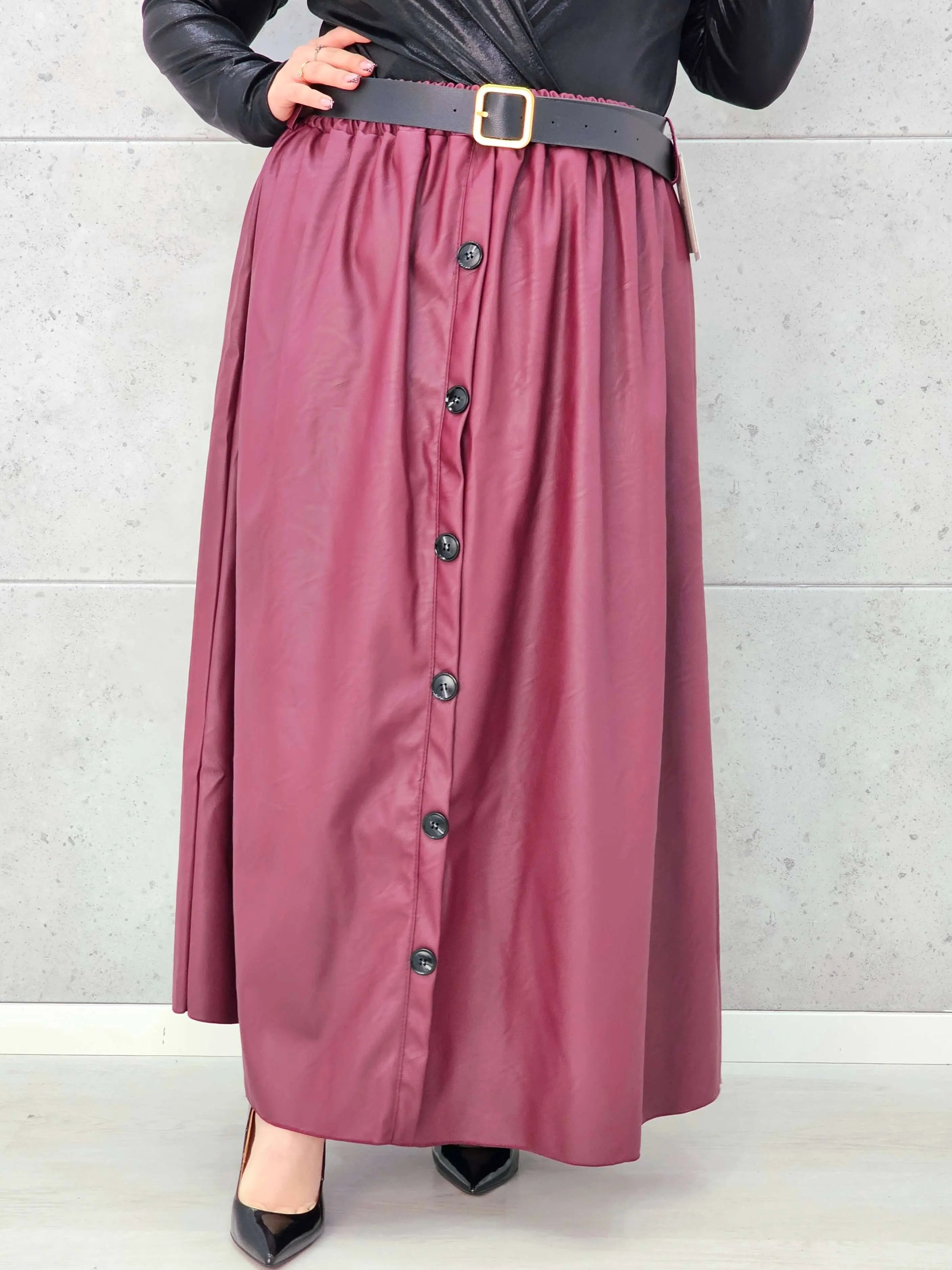 Spódnica Plus Size z Ekoskóry StylowaXL – Styl, Komfort i Kobiecy Detal dla Kobiet XXL Stylowa XL