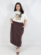 Spódnica midi plus size z kieszeniami – stylowa, wygodna i kobieca Stylowa XL