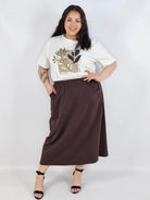 Spódnica midi plus size z kieszeniami – stylowa, wygodna i kobieca Stylowa XL