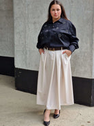 Spódnica midi z paskiem Stylowa XL