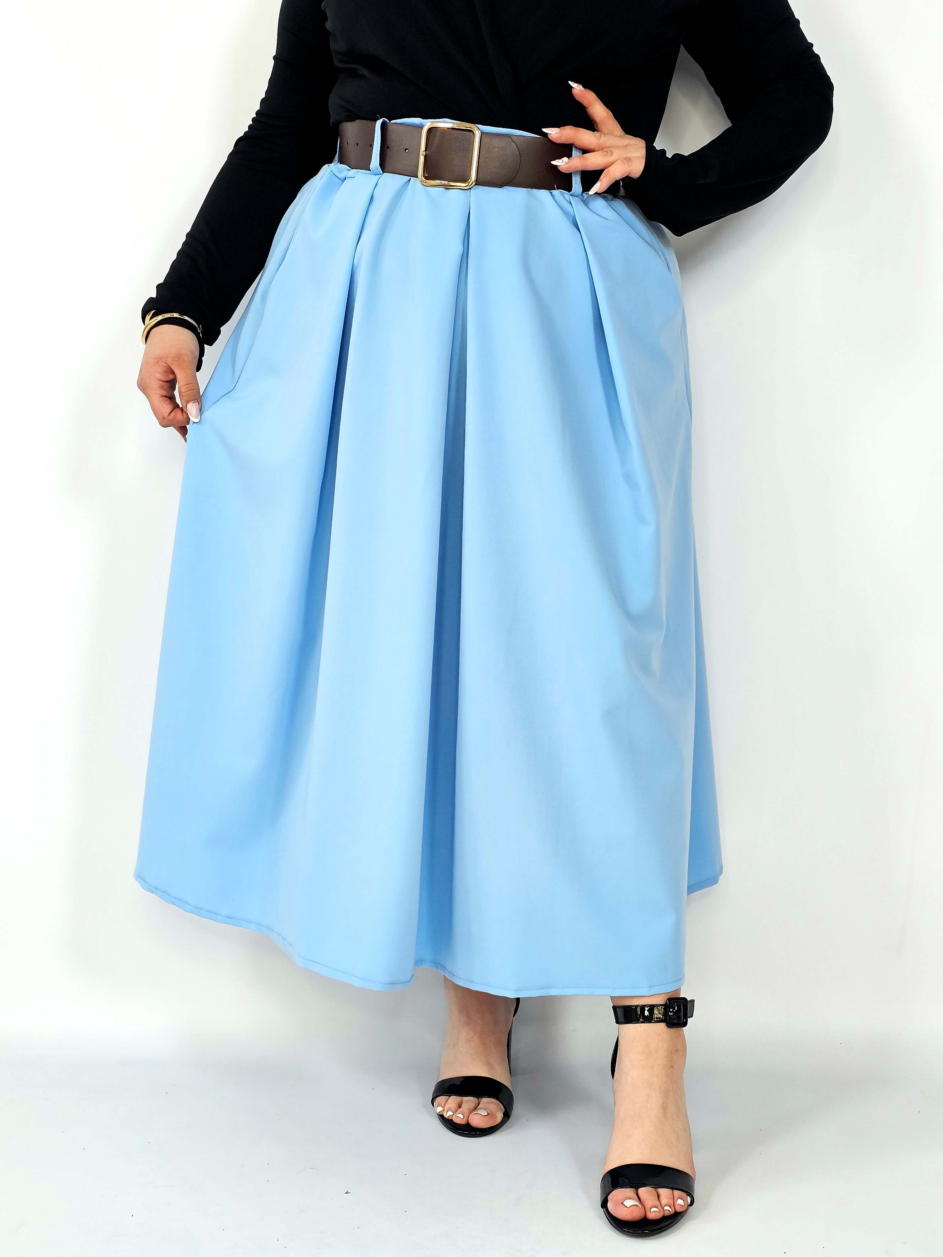 Spódnica plisowana midi StylowaXL – klasyczna elegancja w nowoczesnym wydaniu Stylowa XL