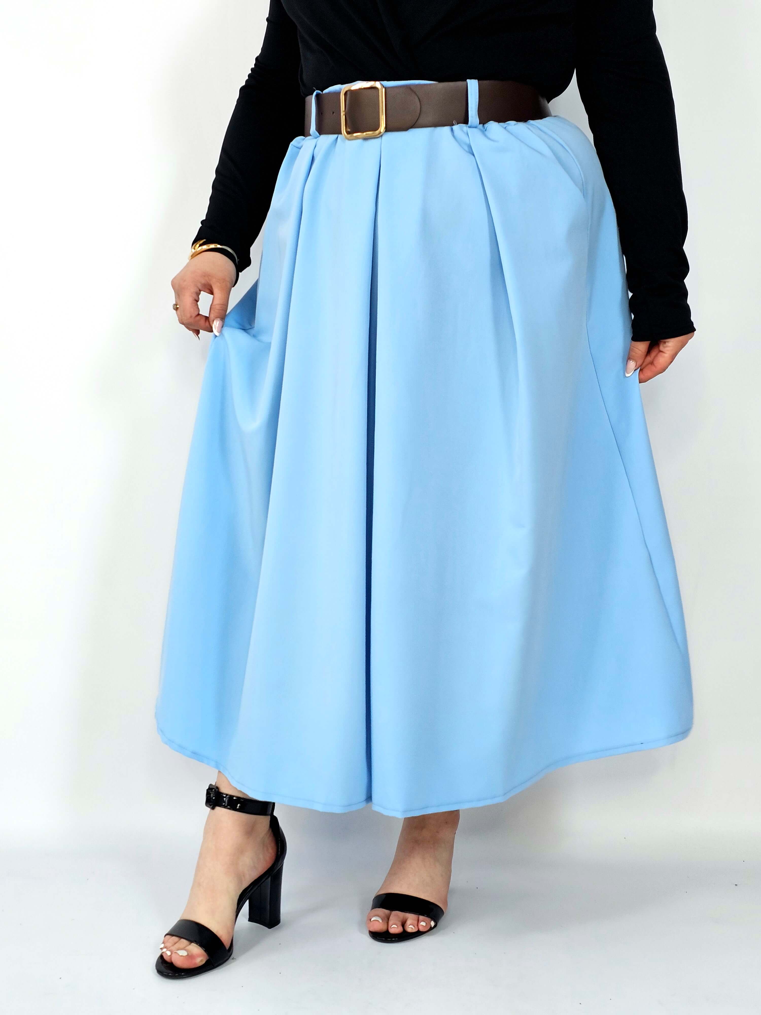 Spódnica plisowana midi StylowaXL – klasyczna elegancja w nowoczesnym wydaniu Stylowa XL