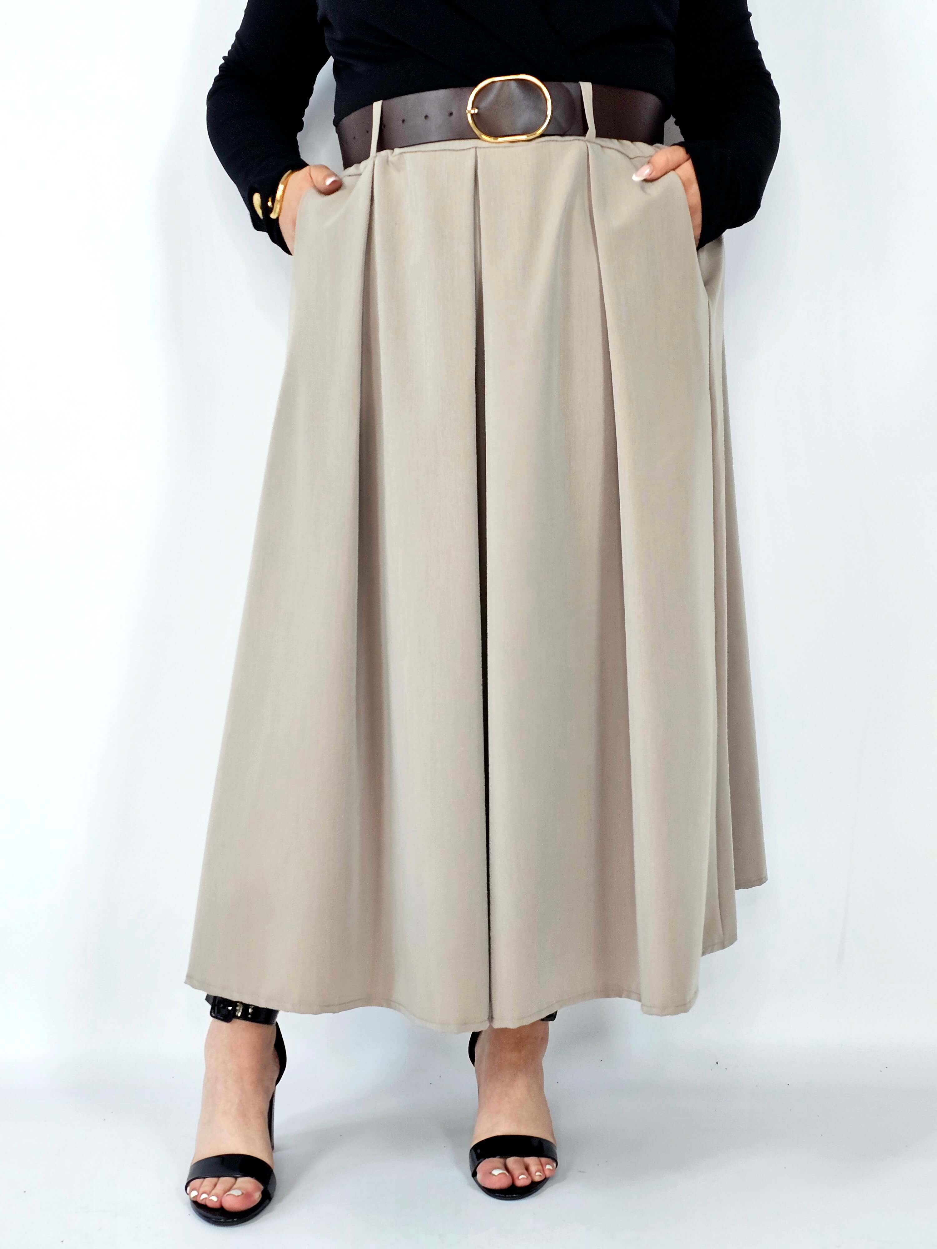 Spódnica plisowana midi StylowaXL – klasyczna elegancja w nowoczesnym wydaniu Stylowa XL