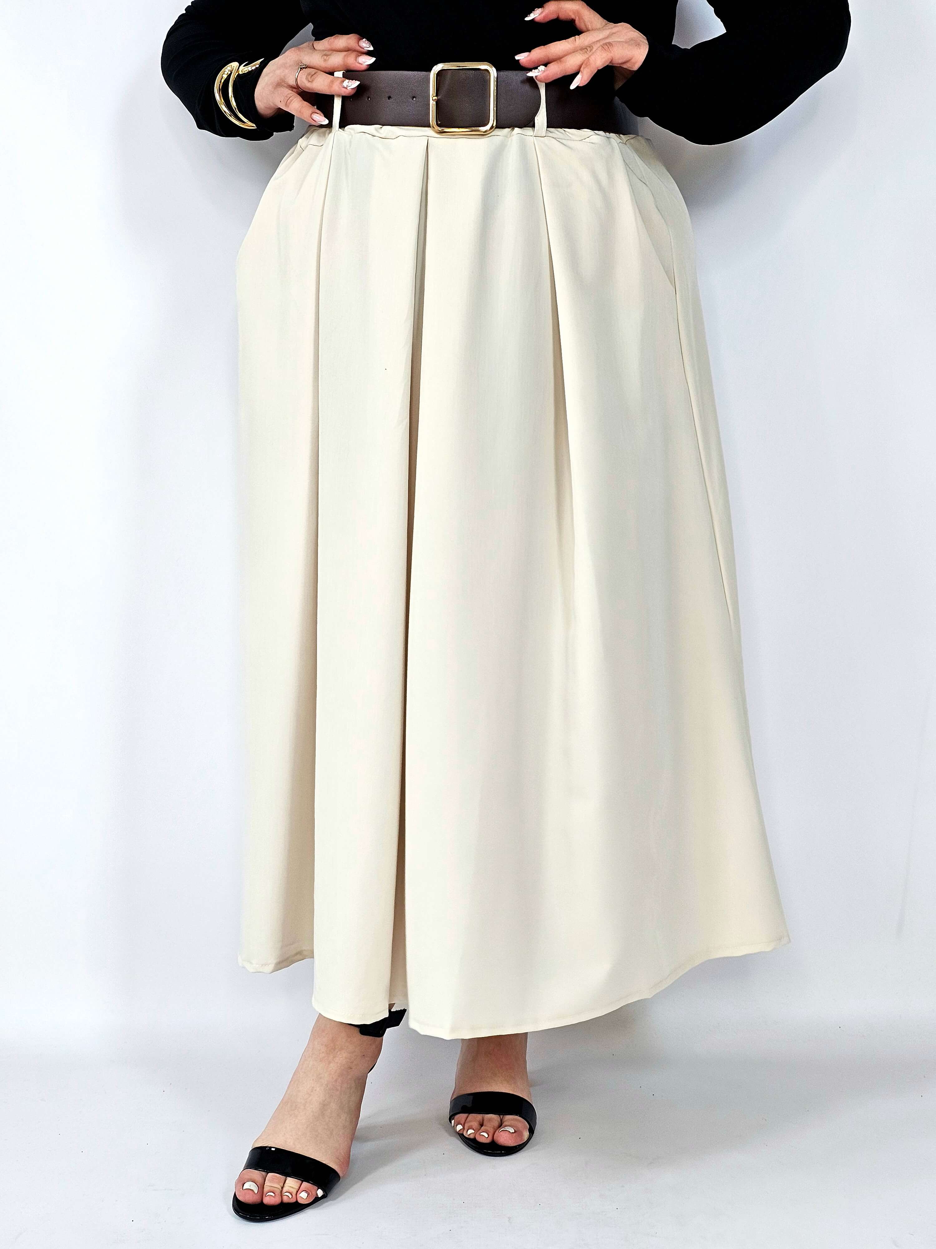 Spódnica plisowana midi StylowaXL – klasyczna elegancja w nowoczesnym wydaniu Stylowa XL