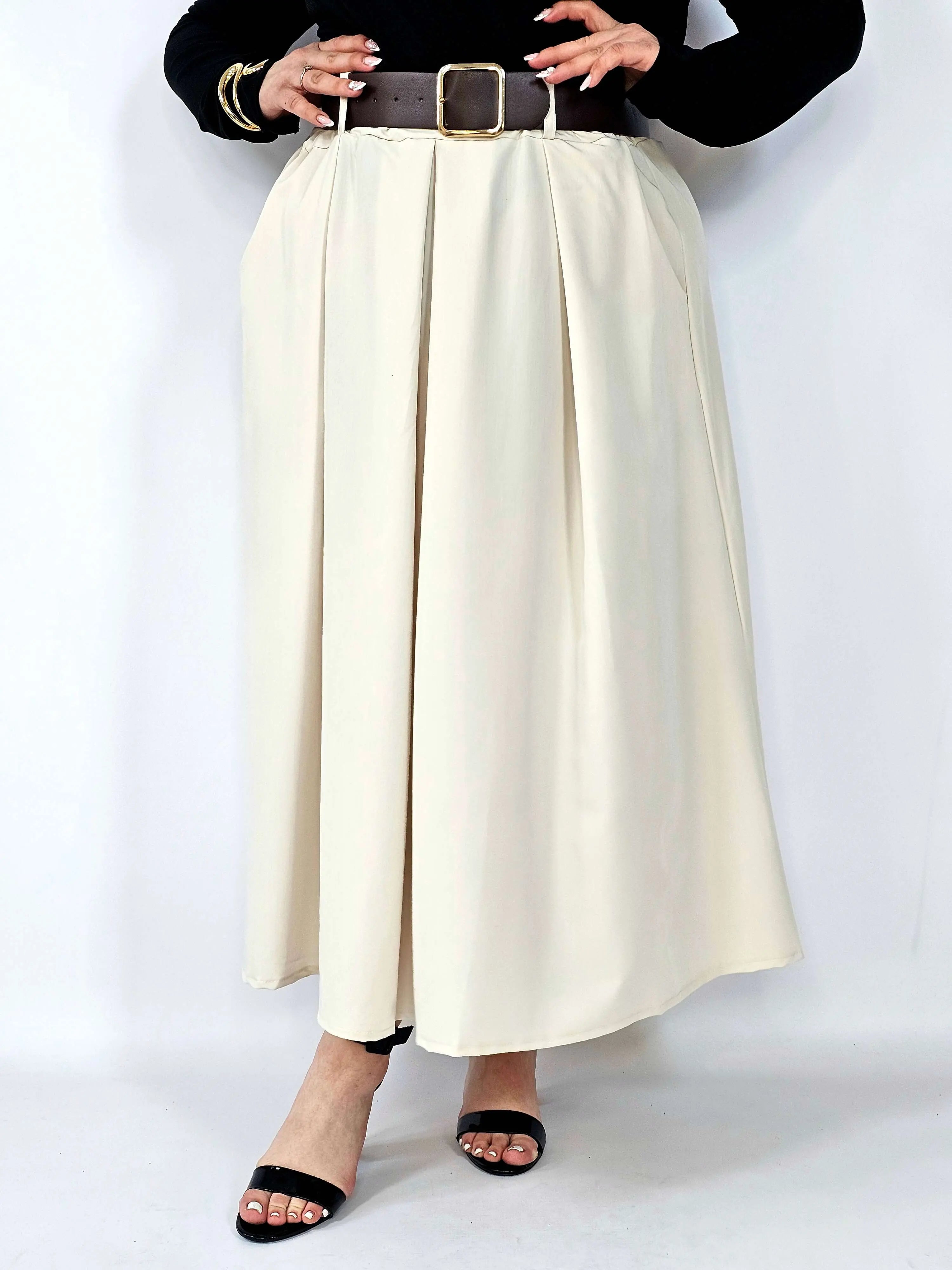 Spódnica plisowana midi StylowaXL – klasyczna elegancja w nowoczesnym wydaniu Stylowa XL