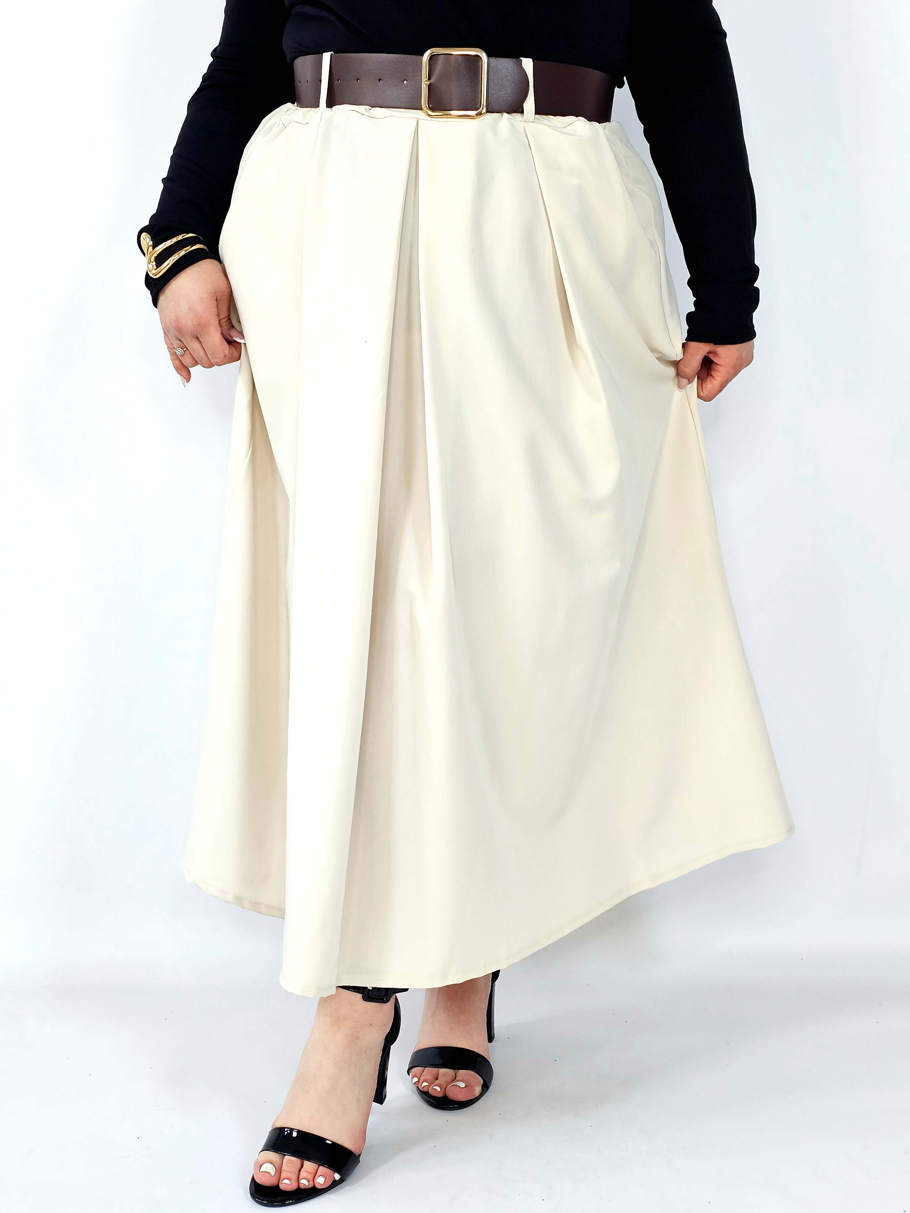 Spódnica plisowana midi StylowaXL – klasyczna elegancja w nowoczesnym wydaniu Stylowa XL