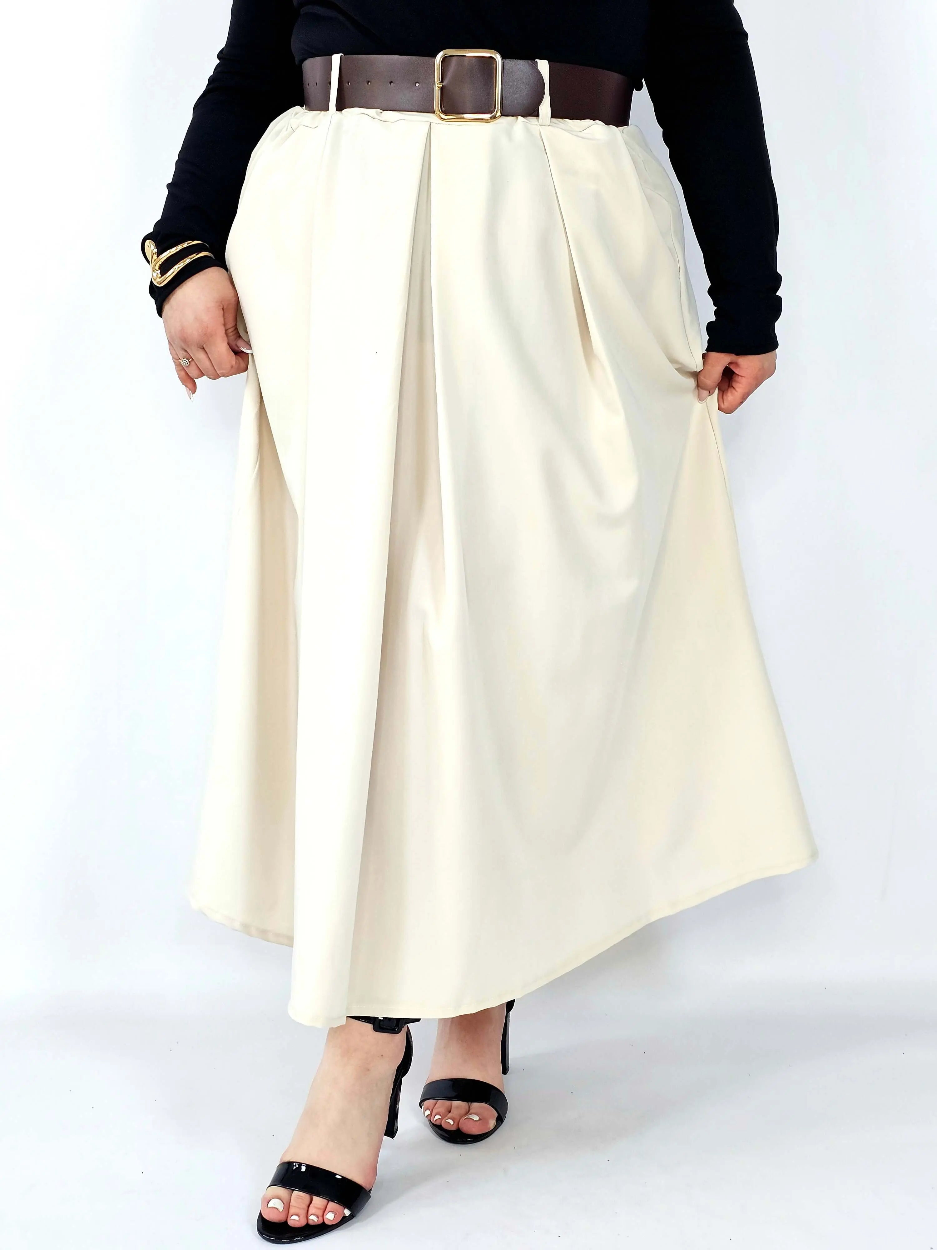 Spódnica plisowana midi StylowaXL – klasyczna elegancja w nowoczesnym wydaniu Stylowa XL