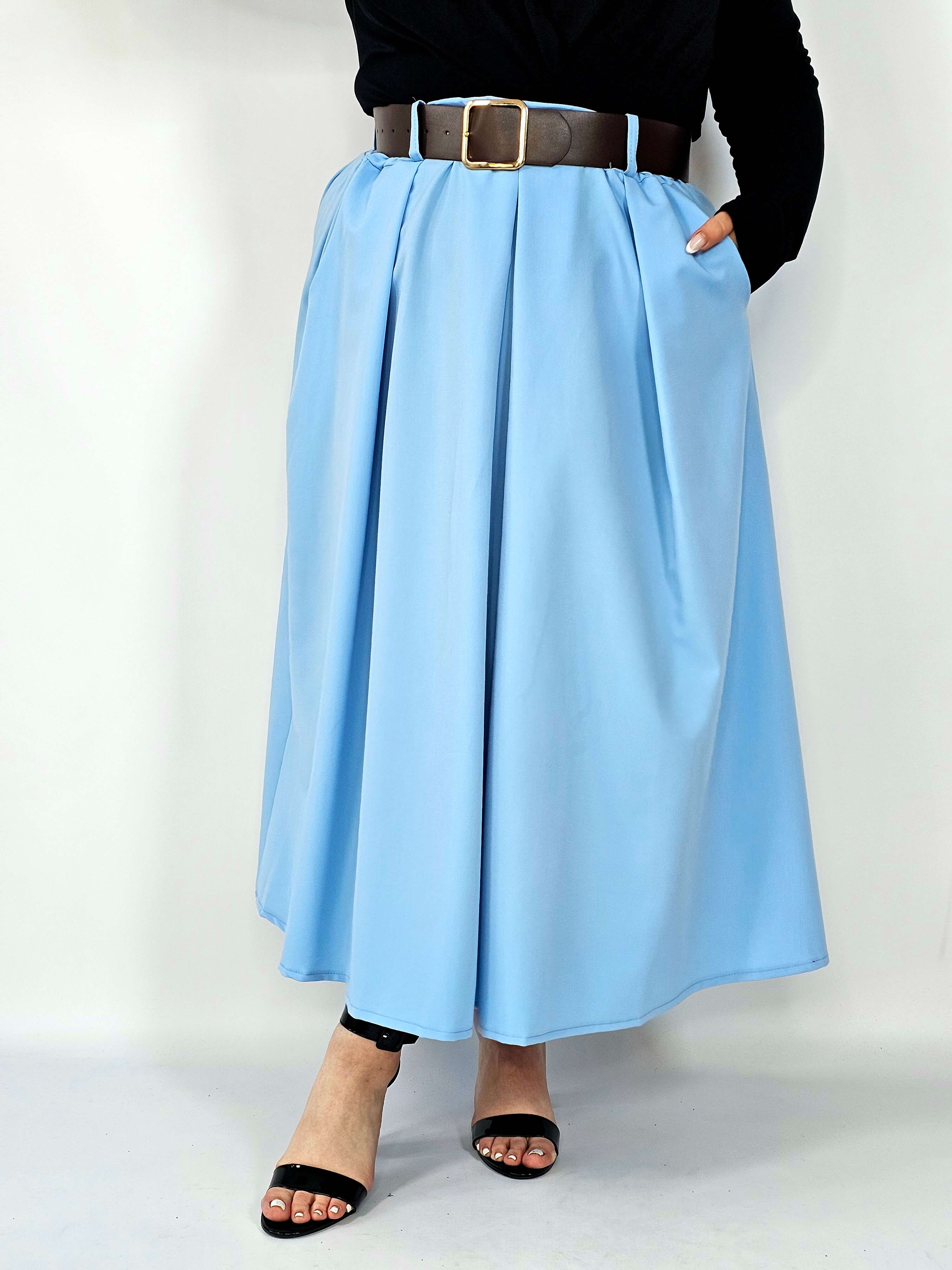 Spódnica plisowana midi StylowaXL – klasyczna elegancja w nowoczesnym wydaniu Stylowa XL