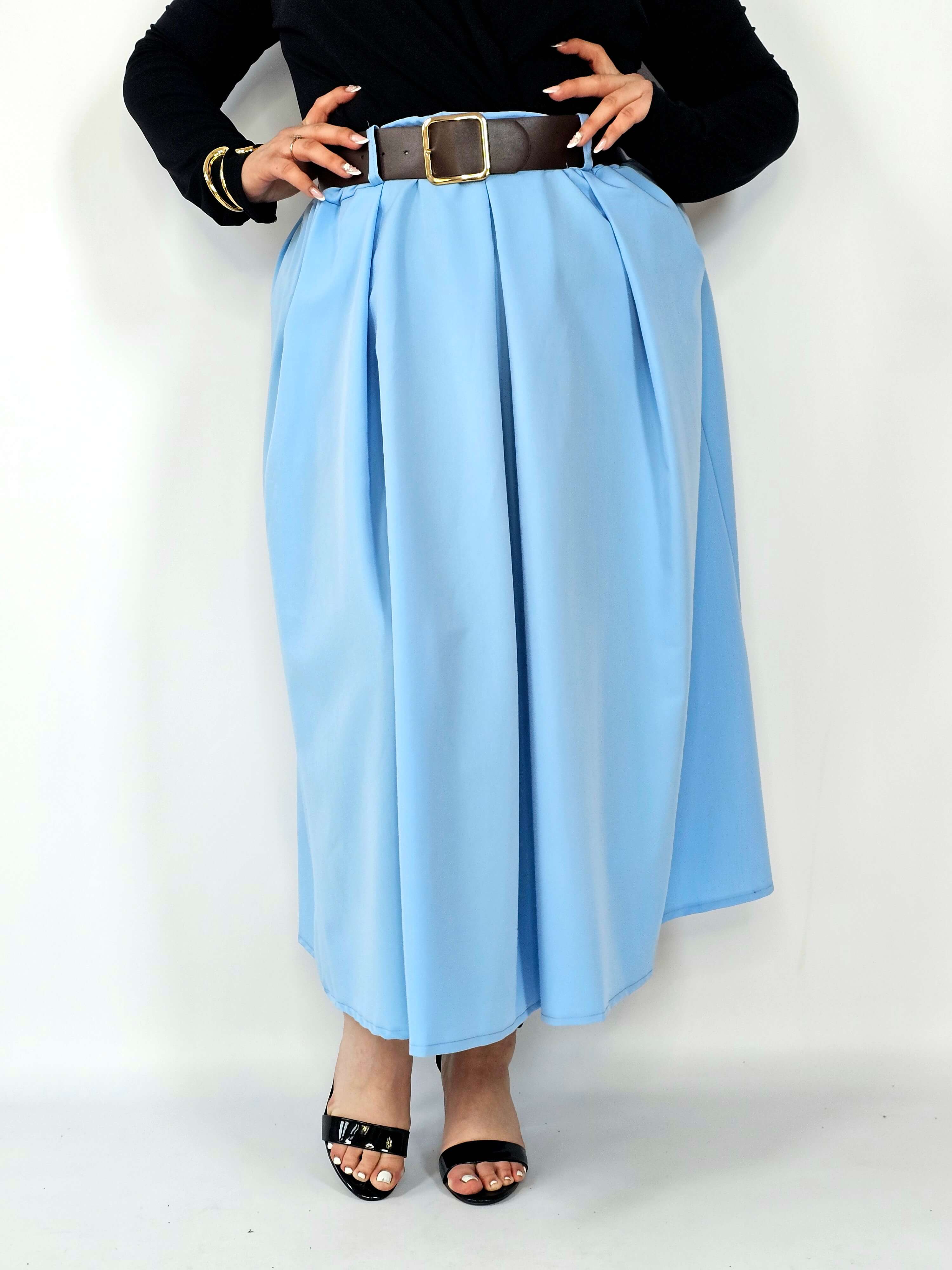 Spódnica plisowana midi StylowaXL – klasyczna elegancja w nowoczesnym wydaniu Stylowa XL