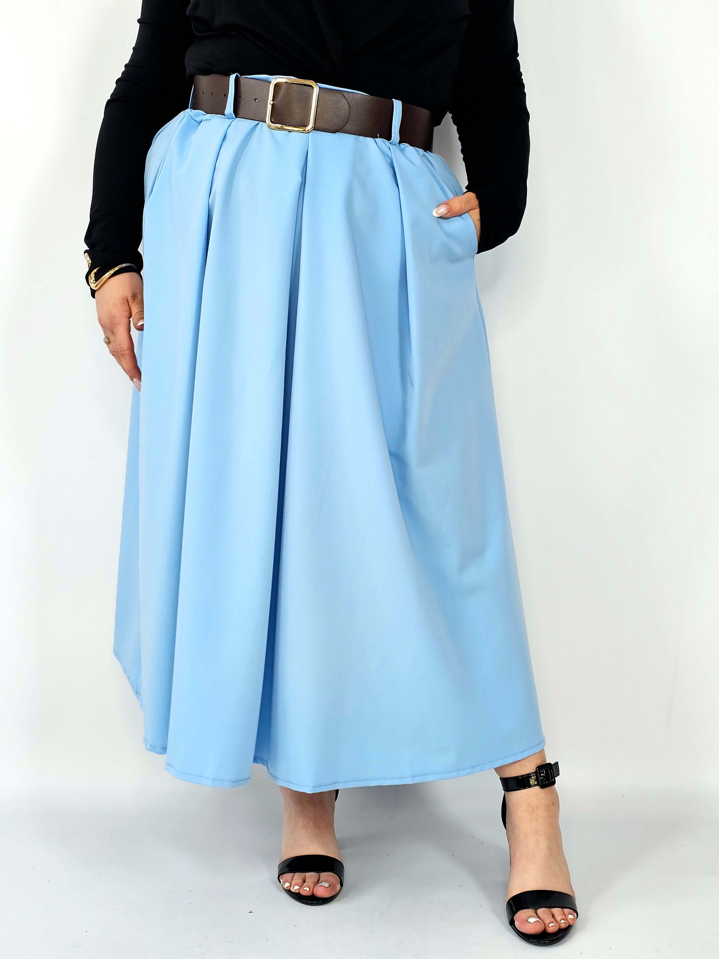 Spódnica plisowana midi StylowaXL – klasyczna elegancja w nowoczesnym wydaniu Stylowa XL