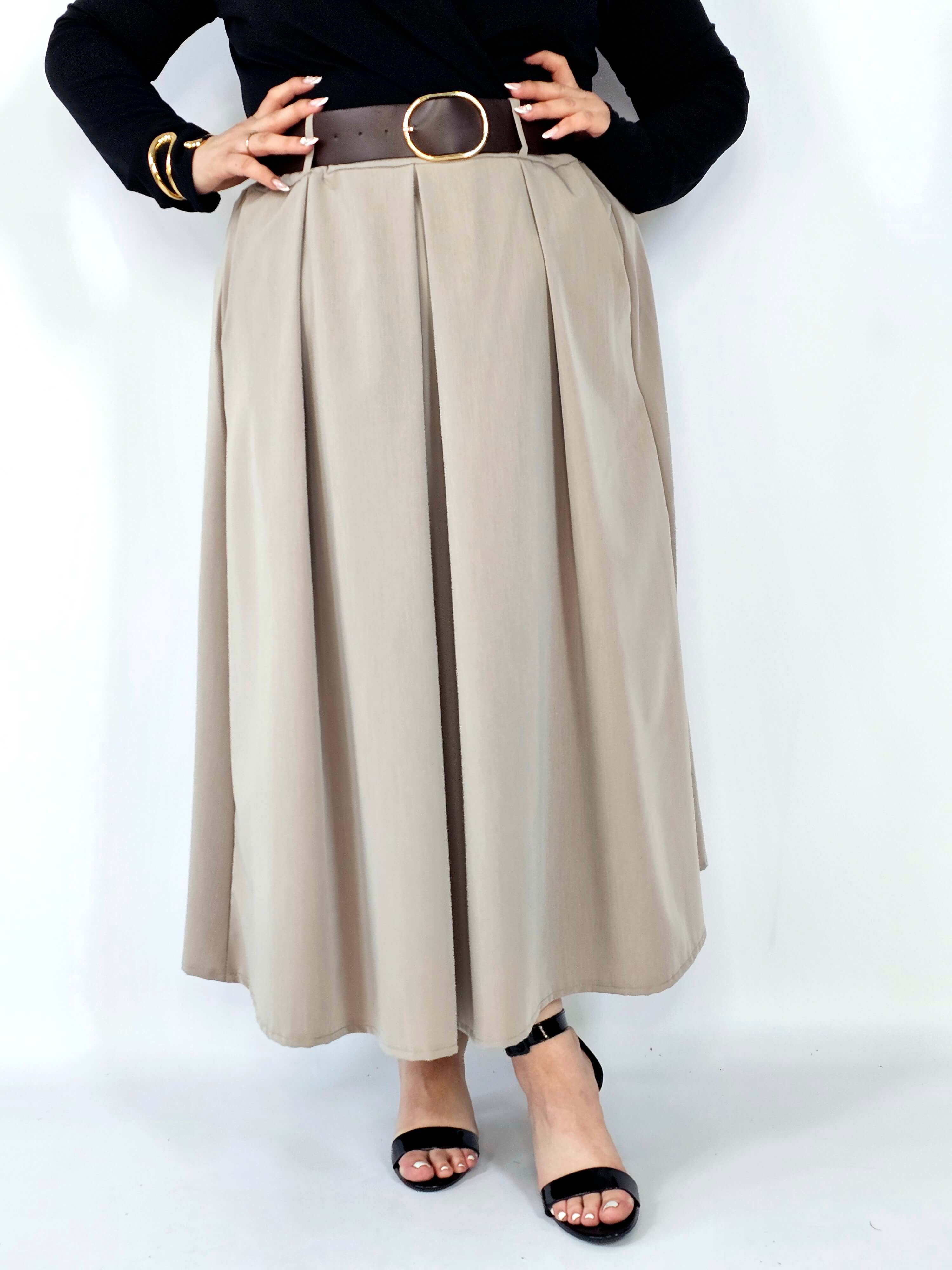 Spódnica plisowana midi StylowaXL – klasyczna elegancja w nowoczesnym wydaniu Stylowa XL