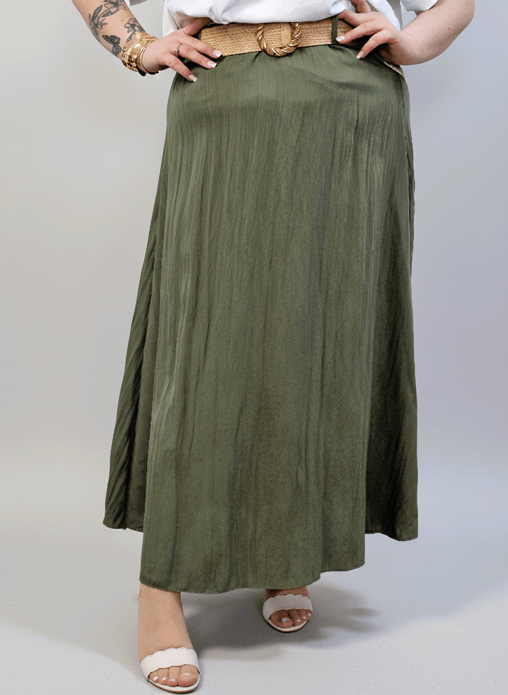 Spódnica plus size – długa spódnica maxi o lekkim, swobodnym kroju Stylowa XL