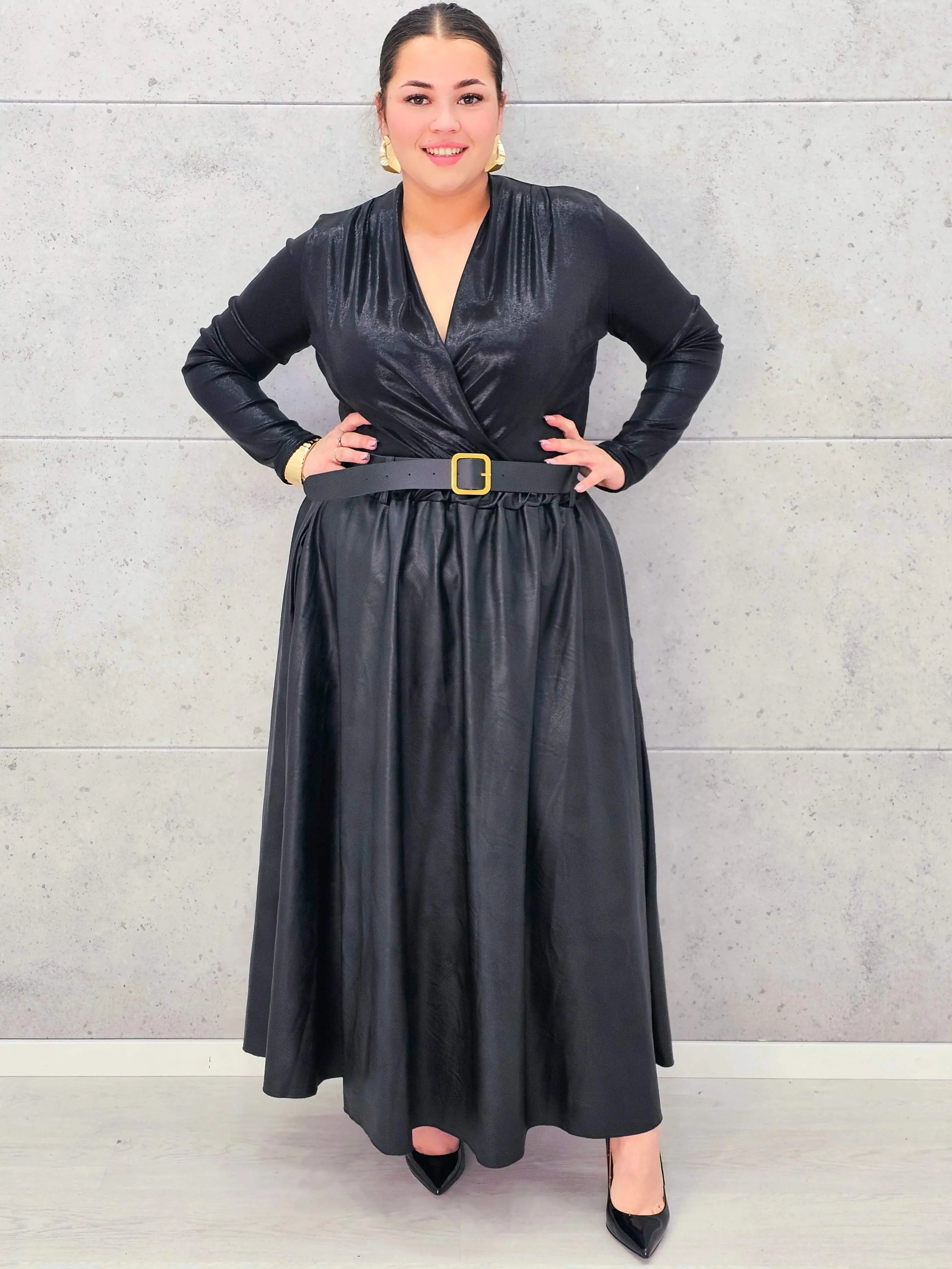 Spódnica z Ekoskóry Plus Size StylowaXL – Elegancja i Wygoda dla Kobiet XXL Stylowa XL