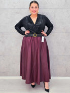 Spódnica z Ekoskóry Plus Size StylowaXL – Elegancja i Wygoda dla Kobiet XXL Stylowa XL