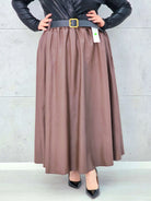 Spódnica z Ekoskóry Plus Size StylowaXL – Elegancja i Wygoda dla Kobiet XXL Stylowa XL