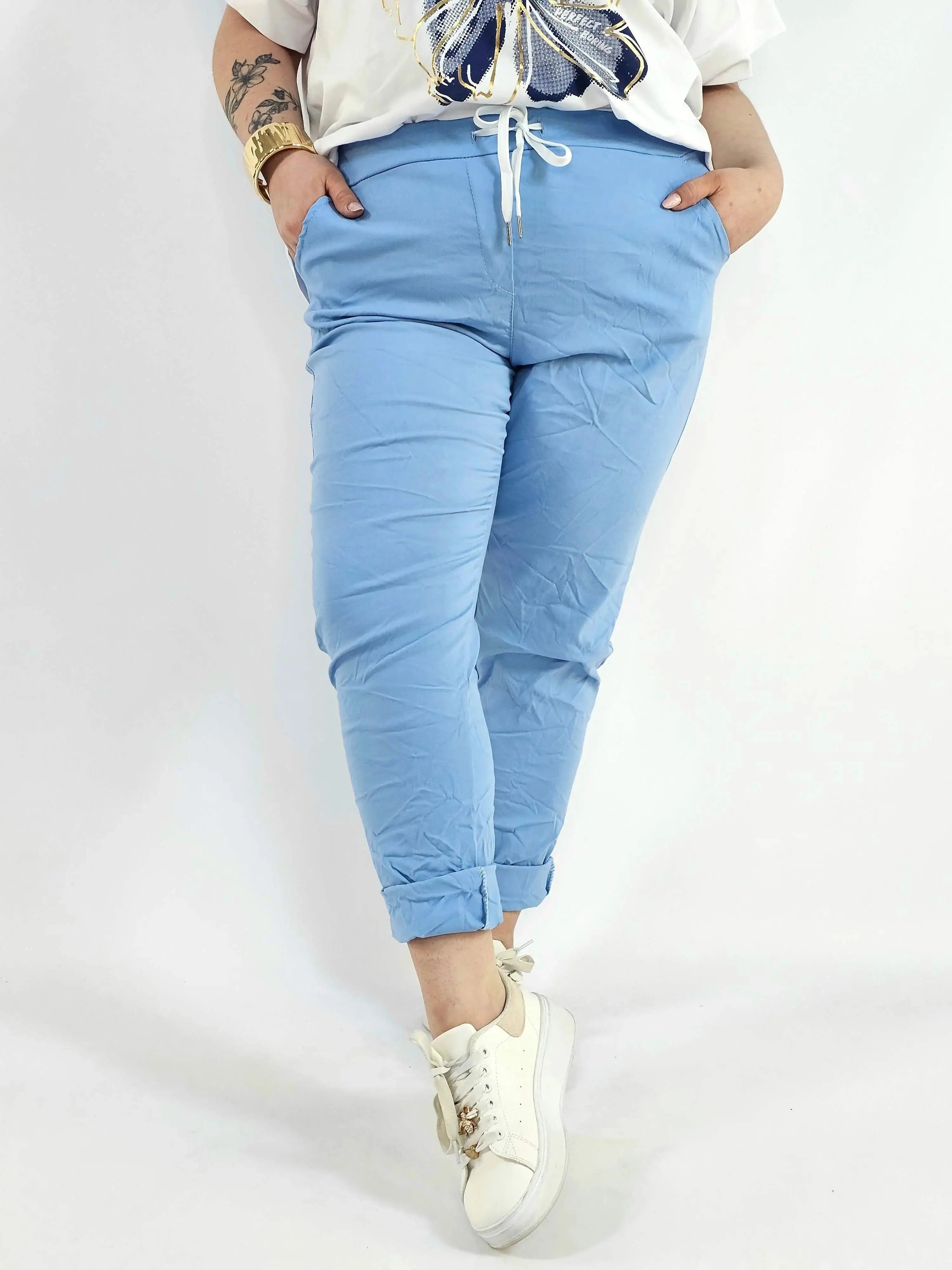 Spodnie Gnieciuchy Plus Size StylowaXL – Lekkość, Komfort i Styl w Jednym Stylowa XL