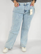 Spodnie Plus Size Jasne Jeansy Damskie – Klasyczne i Wygodne XXL Stylowa XL