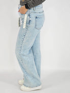 Spodnie Plus Size Jasne Jeansy Damskie – Klasyczne i Wygodne XXL Stylowa XL