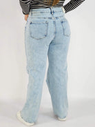 Spodnie Plus Size Jasne Jeansy Damskie – Klasyczne i Wygodne XXL Stylowa XL